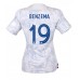 Frankrike Karim Benzema #19 Borte Drakt Dame VM 2022 Kortermet
